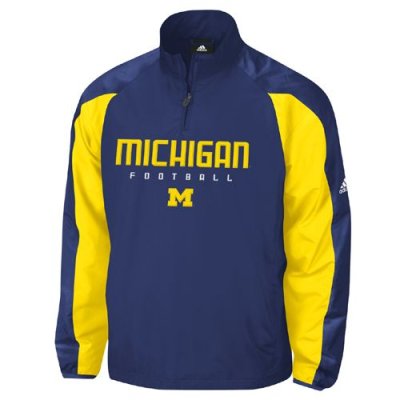 Adidas Michigan Wolverines Coaches Pullover Jacket