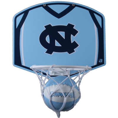 North Carolina Mini Basketball And Hoop Set