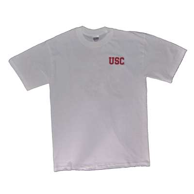 Usc T-shirt - White With Full Back