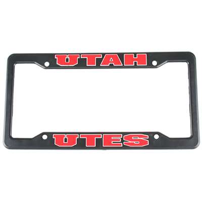 Utah Utes Plastic License Plate Frame