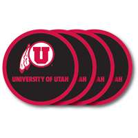 Utah Utes Coaster Set - 4 Pack
