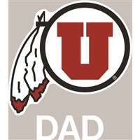 Utah Utes Transfer Decal - Dad