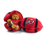 Utah Utes Stuffed Bear in a Ball - Football