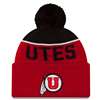 Utah Utes New Era Sport Knit Pom Beanie