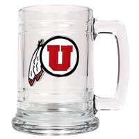 Utah Utes 16oz Glass Tankard