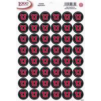Utah Utes Small Stickers Set - U Logos - 48 Stickers