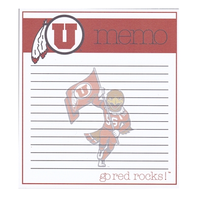 Utah Utes Memo Note Pad - 2 Pads