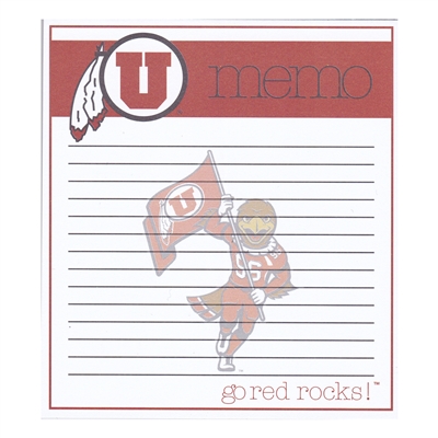 Utah Utes Memo Note Pad - 2 Pads