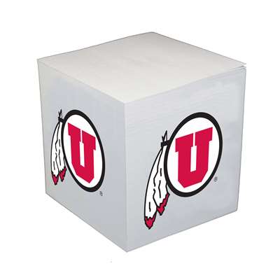 Utah Utes Sticky Note Memo Cube - 550 Sheets