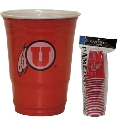 Utah Utes Plastic Game Day Cup - 18 Count