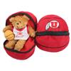 Utah Utes Stuffed Bear in a Ball - Basketball