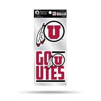 Utah Utes Double Up Die Cut Decal Set