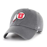 Utah Utes 47 Brand Clean Up Adjustable Hat - Charc
