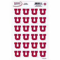 Utah Utes Small Stickers Set - 24 Stickers