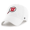Utah Utes 47 Brand Clean Up Adjustable Hat - White