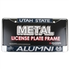 Utah State Aggies Metal License Plate Frame W/domed Insert