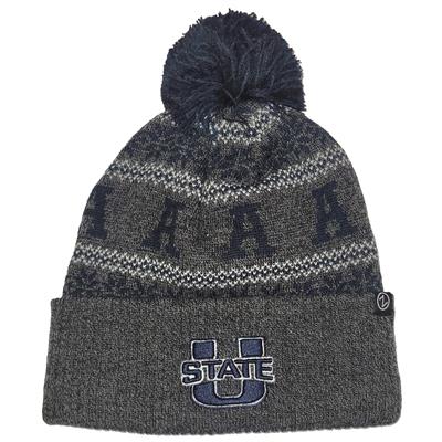 Utah State Aggies Zephyr Carousel Pom Knit Beanie