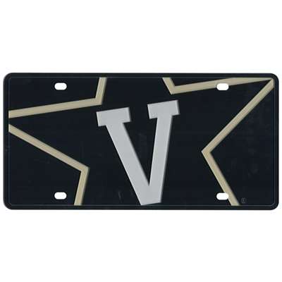 Vanderbilt Commodores Full Color Mega Inlay License Plate