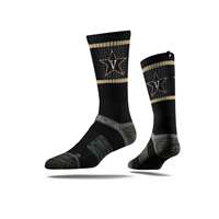 Vanderbilt Commodores Strideline Premium Crew Sock - Black