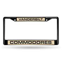 Vanderbilt Commodores Inlaid Acrylic Black License Plate Frame