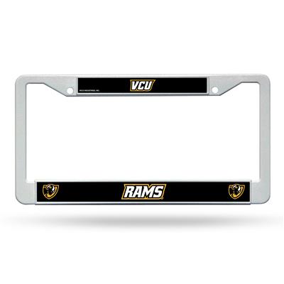 Virginia Commonwealth Rams White Plastic License Plate Frame