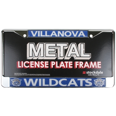 Villanova Wildcats Metal License Plate Frame W/domed Insert
