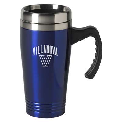 Villanova Wildcats Engraved 16oz Stainless Steel Travel Mug - Blue