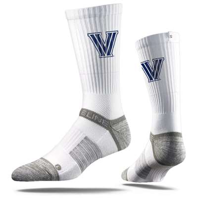 Villanova Wildcats Strideline Premium Crew Sock - White