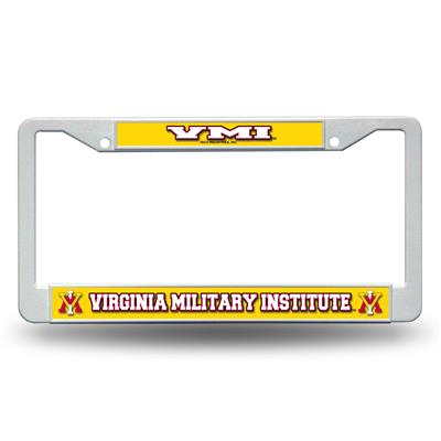 Virginia Military Institute Keydets White Plastic License Plate Frame