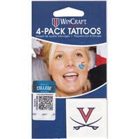 Virginia Cavaliers Temporary Tattoo - 4 Pack