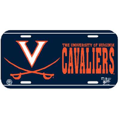 Virginia Cavaliers Plastic License Plate
