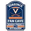 Virginia Cavaliers Fan Cave Wood Sign