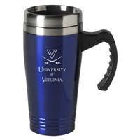 Virginia Cavaliers Engraved 16oz Stainless Steel Travel Mug - Blue