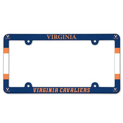 Virginia Cavaliers Plastic License Plate Frame