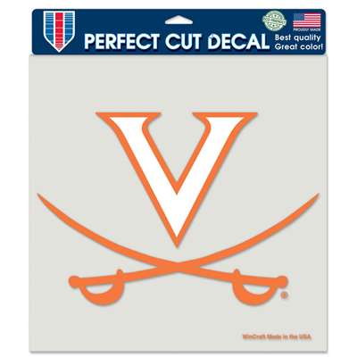 Virginia Cavaliers Full Color Die Cut Decal - 8" X 8"