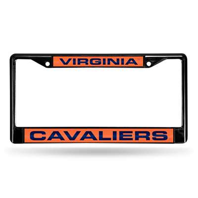 Virginia Cavaliers Inlaid Acrylic Black License Plate Frame