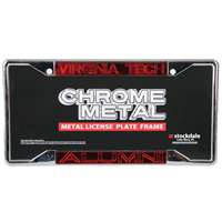 Virginia Tech Hokies Metal Alumni Inlaid Acrylic License Plate Frame