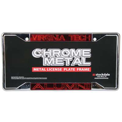 Virginia Tech Hokies Metal Alumni Inlaid Acrylic License Plate Frame