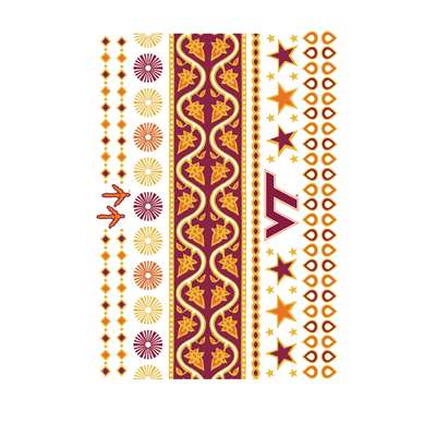 Virginia Tech Hokies Jewelry Flash Tattoos