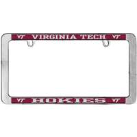 Virginia Tech Hokies Thin Metal License Plate Frame