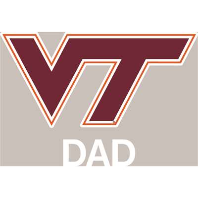 Virginia Tech Hokies Transfer Decal - Dad