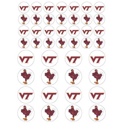 Virginia Tech Hokies Small Sticker Sheet - 2 Sheets