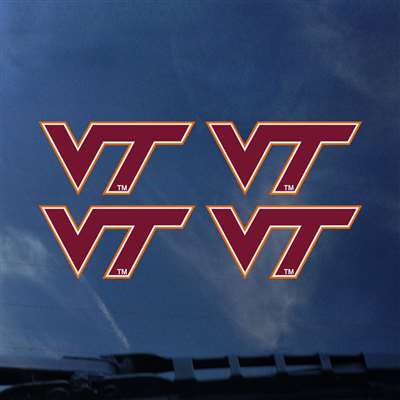 Virginia Tech Hokies Transfer Decals - Set of 4