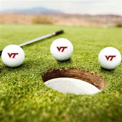 Virginia Tech Hokies Golf Balls - Set of 3