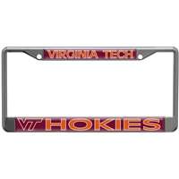 Virginia Tech Hokies Metal License Plate Frame w/Domed Acrylic