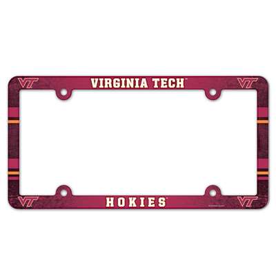 Virginia Tech Hokies Plastic License Plate Frame