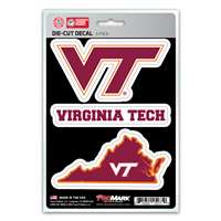 VT VPI Virginia Tech Hokies Embroidered Iron On Patch – 3.5" X 2.75" – Vintage Rare