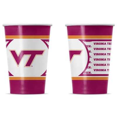 Virginia Tech Hokies Disposable Paper Cups - 20 Pack