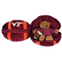 Virginia Tech Hokies Stuffed Bear in a Ball - Football