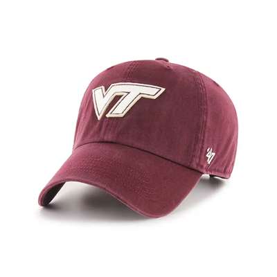 Virginia Tech Hokies 47 Brand Hasket Clean Up Adjustable Hat